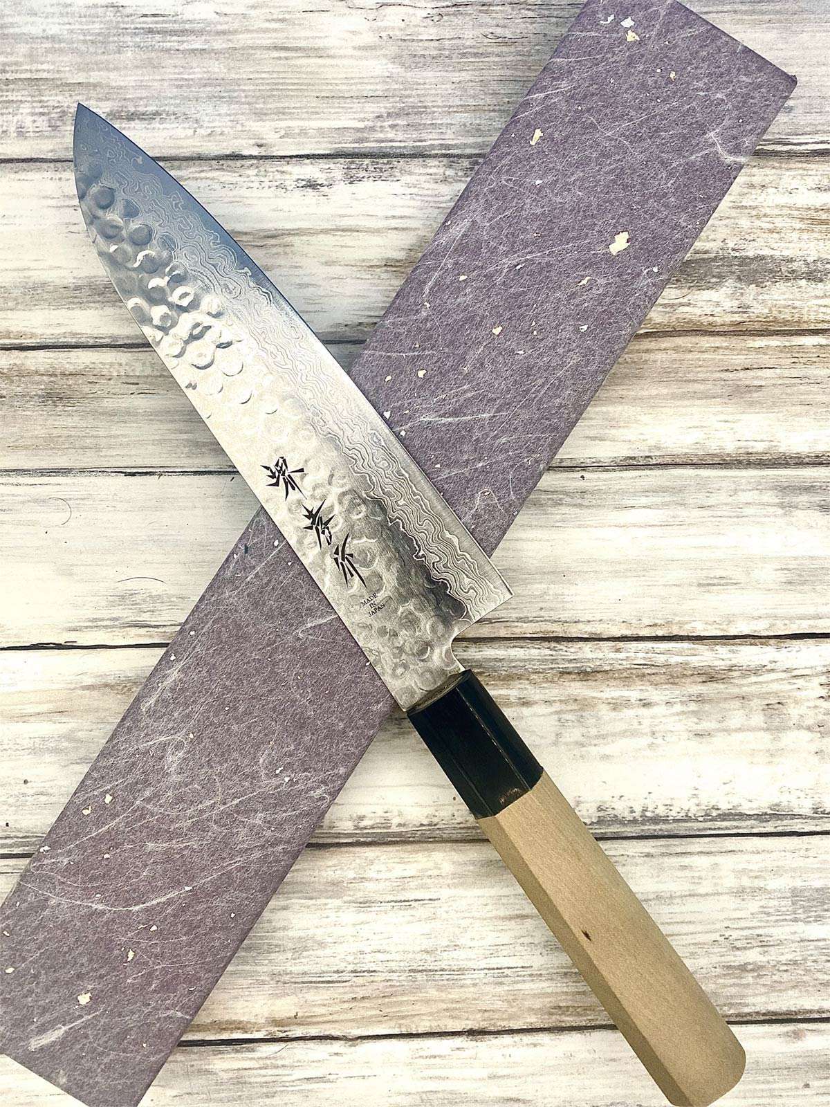 Couteau japonais Honesuki lame de Damas
