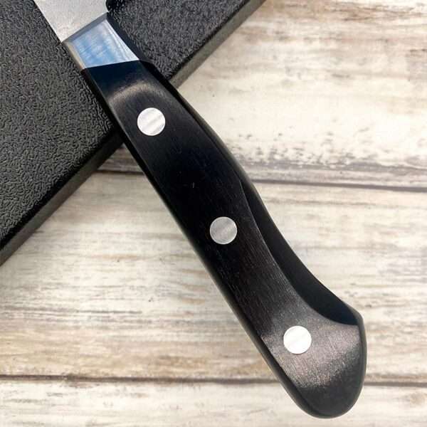 Acheter un Couteau Japonais artisanal Petty aogami manche occidental à Paris meilleur vente de couteaux de cuisine nippon grande marque de qualité