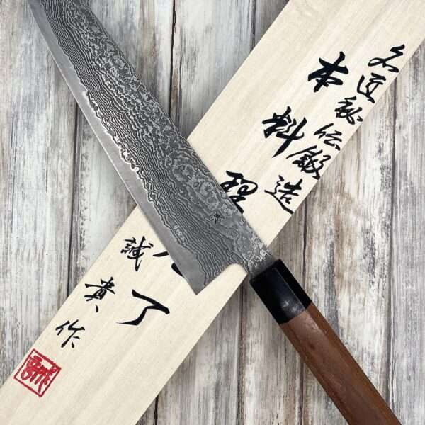 Gyuto SHIGEKI TANAKA SPG2 damas coté gauche